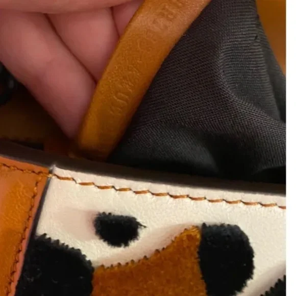 Fendi baguette tufted leopard handbag with box LIKE NEW - Picture 14 of 15